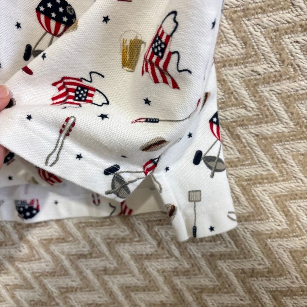 Croft & Barrow Sport BBQ 4th Of July Memorial Day S/S Polo Shirt Top - Picture 6 of 7